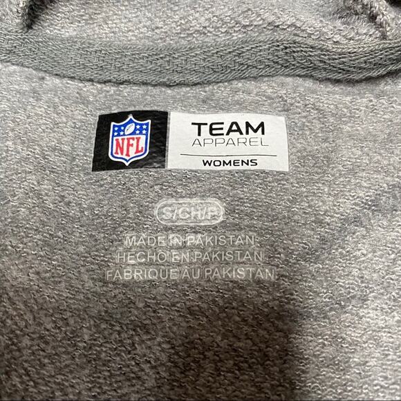 NFL Super Bowl Full Zip Hoodie Football Fan Sweatshirt Gray Women's S Small - Picture 2 of 7